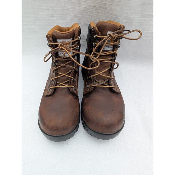 Carhartt 6" Rugged Flex Comp Toe Work Boot Womens 6.5 CWF5355 Brown Grip Comfort - Picture 5 of 9